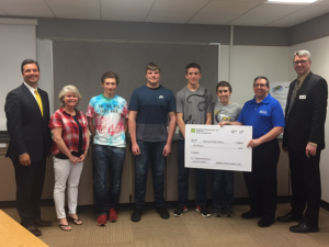 Andy Tabisz donates $500 to Hudsonville Michigan Schools
